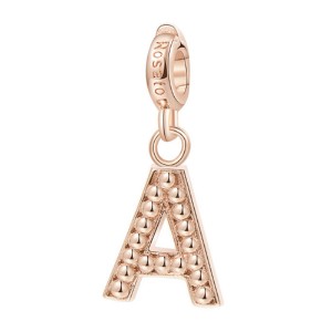 CHARM ARGENTO ROSE LETTERA A